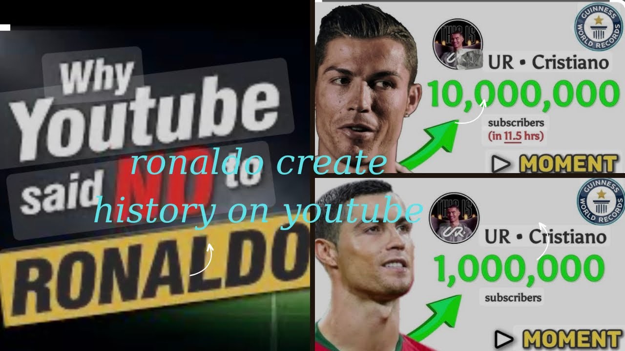 Cristiano Ronaldo break the world record for fastest YouTube channel to ...