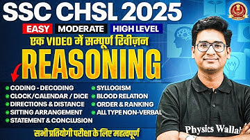 SSC CHSL Reasoning Marathon 2025 | SSC CHSL Reasoning Most Expected Questions | by Jitin Sir