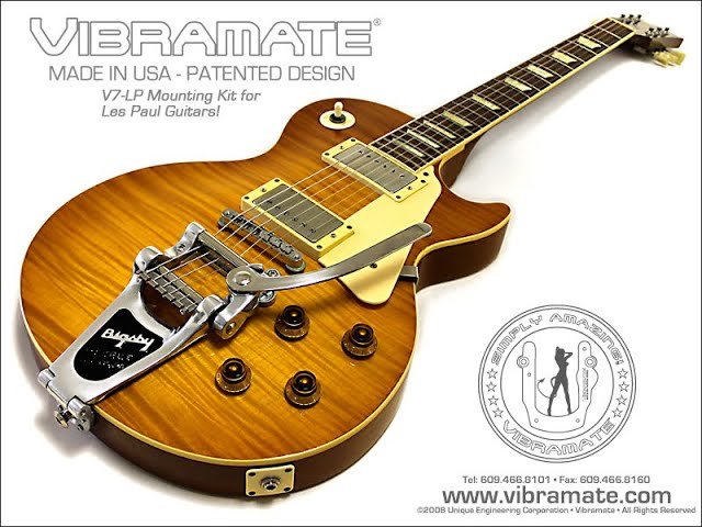 Guitar Project - Install Bigsby B7 & Vibramate on Les Paul Style