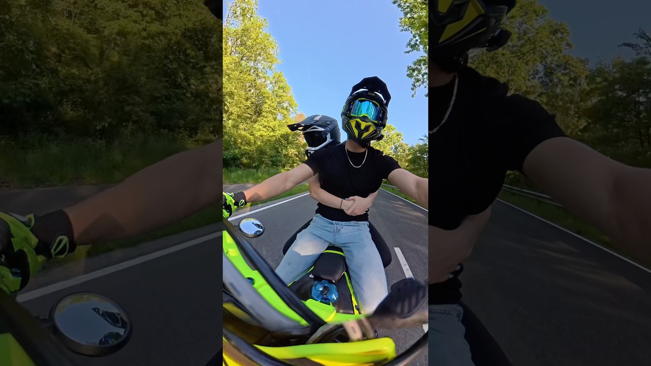Couple Goal😍❤️ #supermotocouple #wheelie #bikelife #motorcycle