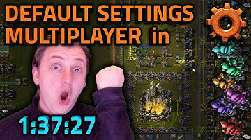 Default Settings Multiplayer Factorio Speedrun in 1:37:27 by Team Steelaxe [Former World Record]