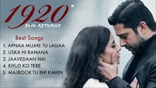 1920 Evil Returns Movie 2008 All Songs | Asha Bhosle | Parveen Sultana | Kailash Kher | Love Songs