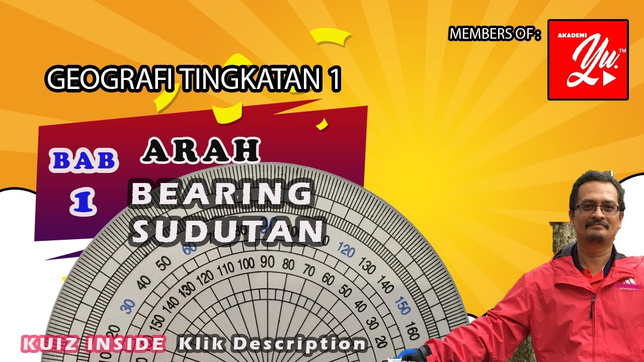 Geografi Ting 1 Bab 1 Arah Bearing Sudutan Bonus Kuiz Youtube