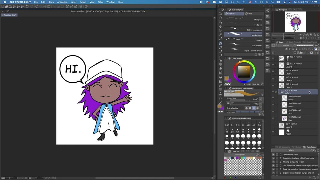 Clip Studio Paint | Alpha Clipping layers, and Layer Masks - YouTube