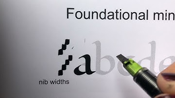 Foundational Calligraphy minuscule a-d