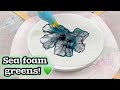  642   new base color who loves greens   acrylic pouring blow out