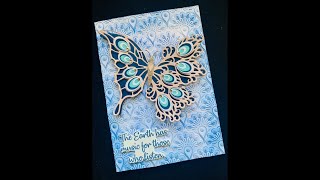 Spellbinders Peacock Butterfly & Peacock Motif