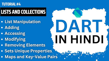 Lists and Collections in Dart Programming | Manipulation, Iteration, Sets, and Maps | Chapter # 4