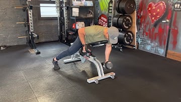 Chest Supported Alternating DB Row w/ISO Hold