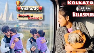 Finally we Are Together 👩‍❤️‍👨🥰 | Surprise vlog 😍| Long Distance Couple Meet| Vishualy | CuteHug