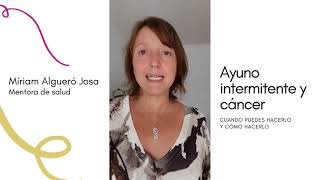 Ayuno intermitente y cáncer