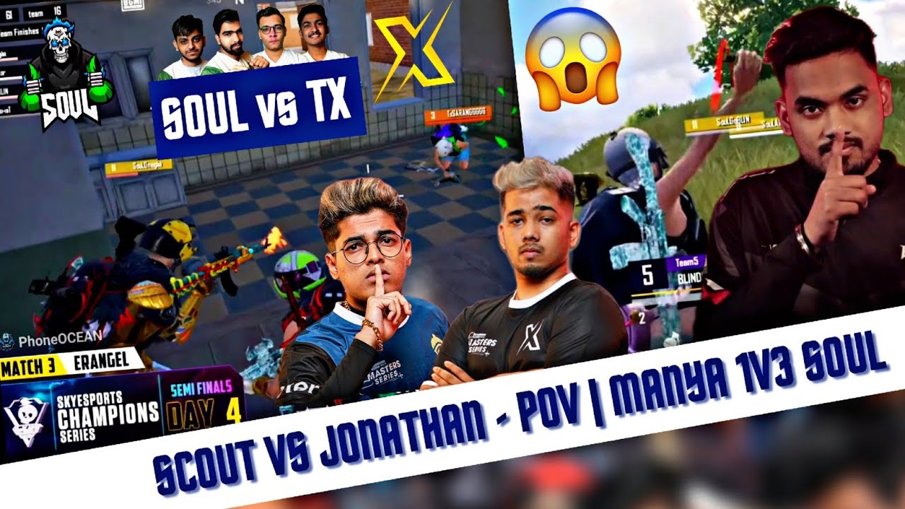 Scout POV - Tx Vs Godlike | Caster Shocked blind Manya 1v3 SouL 😱 - YouTube