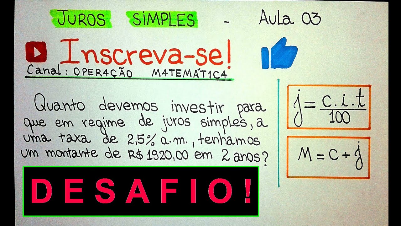 Raquel Emprestou R$500 00 A Juros Simples