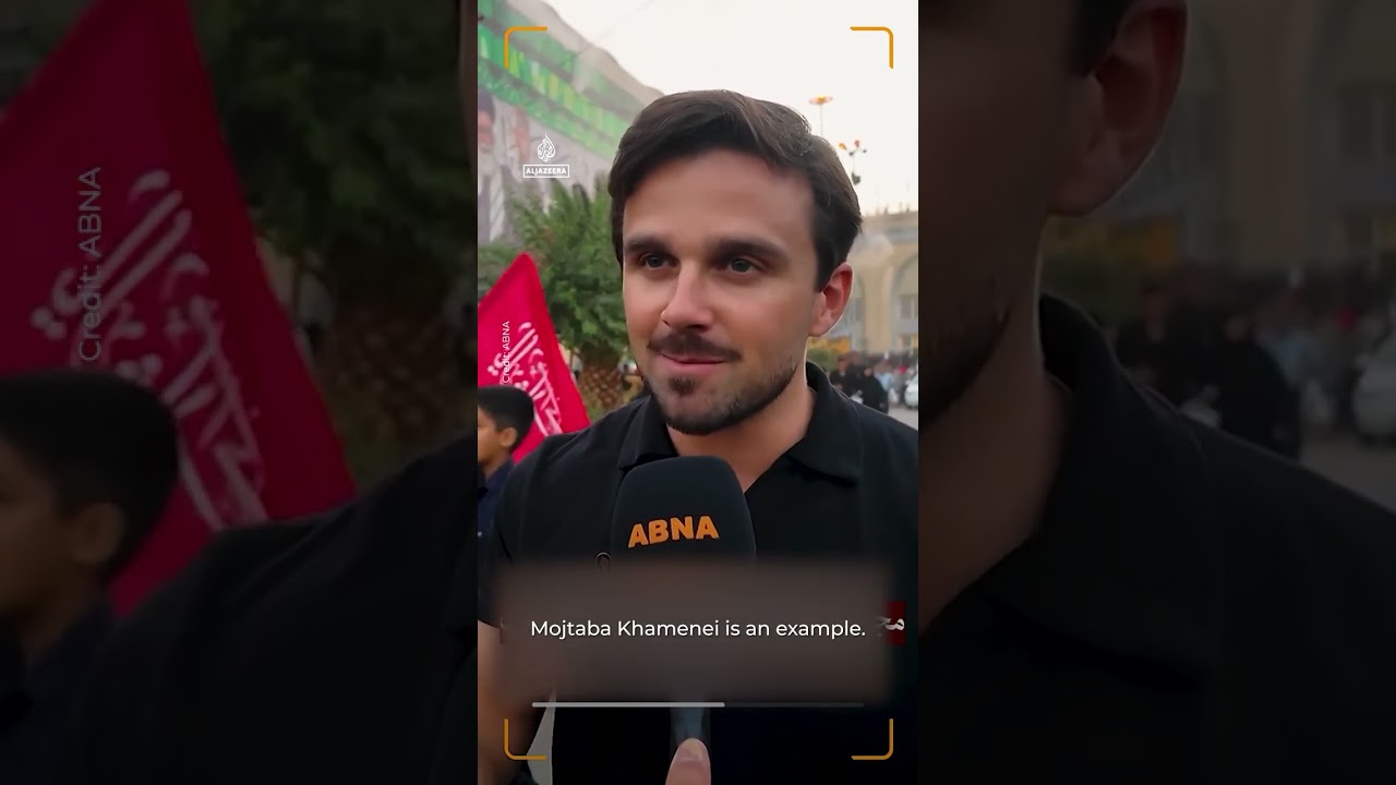 ‘Down with the USA’: US influencer Jackson Hinkle attends Khamenei’s funeral