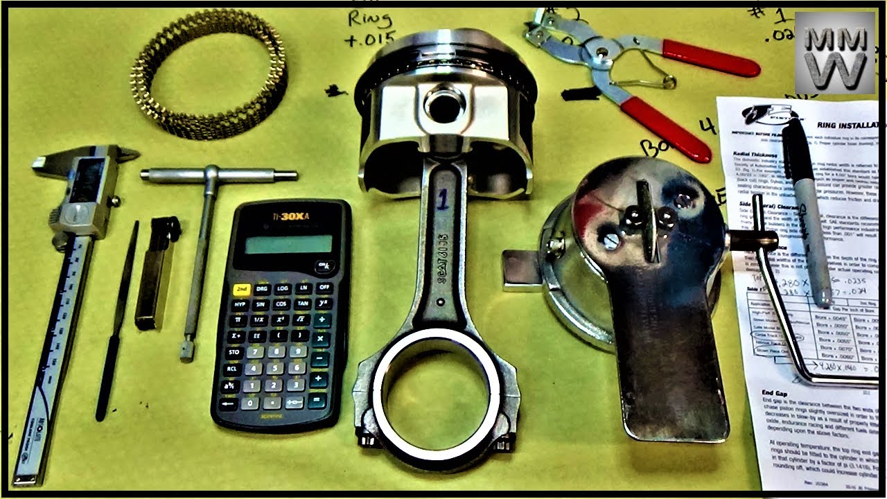 Gapping Piston Rings... 3 Chevy 454 Big Block Performance Engine Build