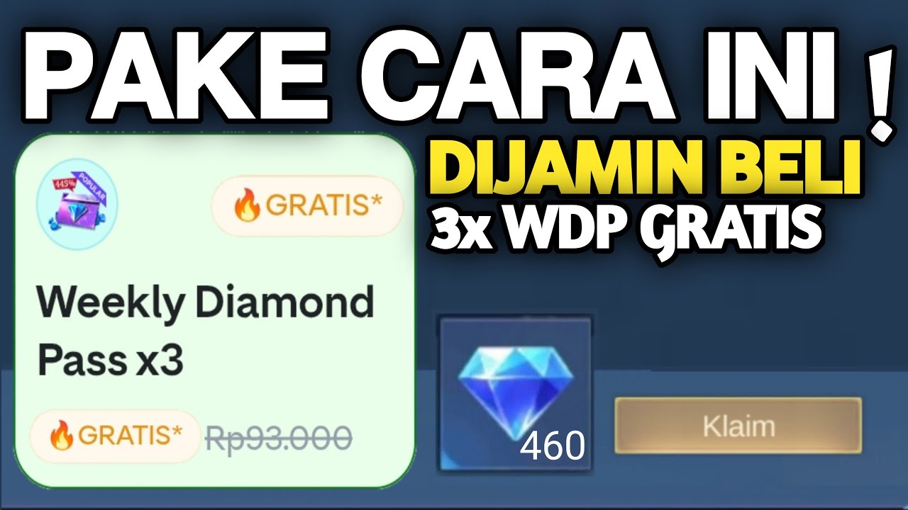 PAKE CARA INI! DIJAMIN BELI 3x WEEKLY DIAMOND PASS GRATIS EVENT WDP GRATIS DI APK GOPAY ML 2026