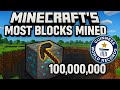 'Mine'craft - Worlds Most Blocks Mined *HARDCORE*