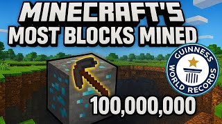 Download Lagu 'Mine'craft - Worlds Most Blocks Mined *HARDCORE* MP3