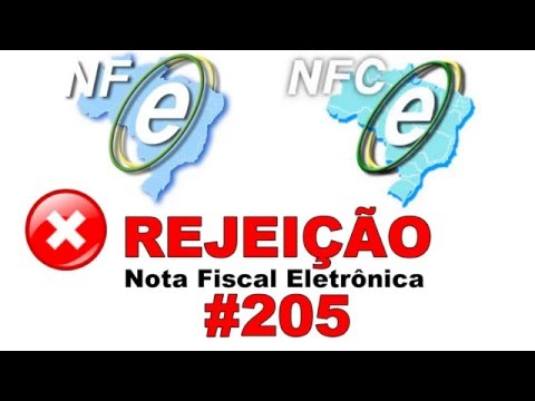 Rejeição 205 NF-e
