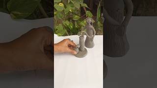 Miniature clay Women &amp; handpump 🤩  #shortsfeed #shorts #clayart #claykitchenset #claytoys