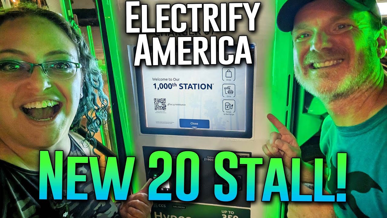 Electrify America's new 20 stall Charging Station in San Diego (San Francisco's is better!)