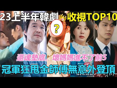 2023上半年韓劇收視TOP10！還魂墊底，《壞媽媽》進不了前5，冠軍打敗金師傅，無意外登頂 #浪漫醫生金師傅3
