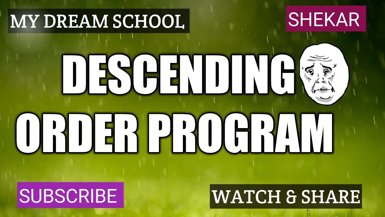 how-to-execute-a-descending-order-program-in-8086-emulator-youtube