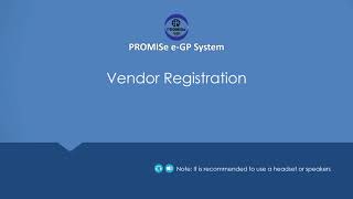 Vendor Regitstration
