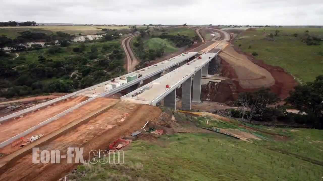 Time-lapse Construction Anthonys Cutting Realignment Project