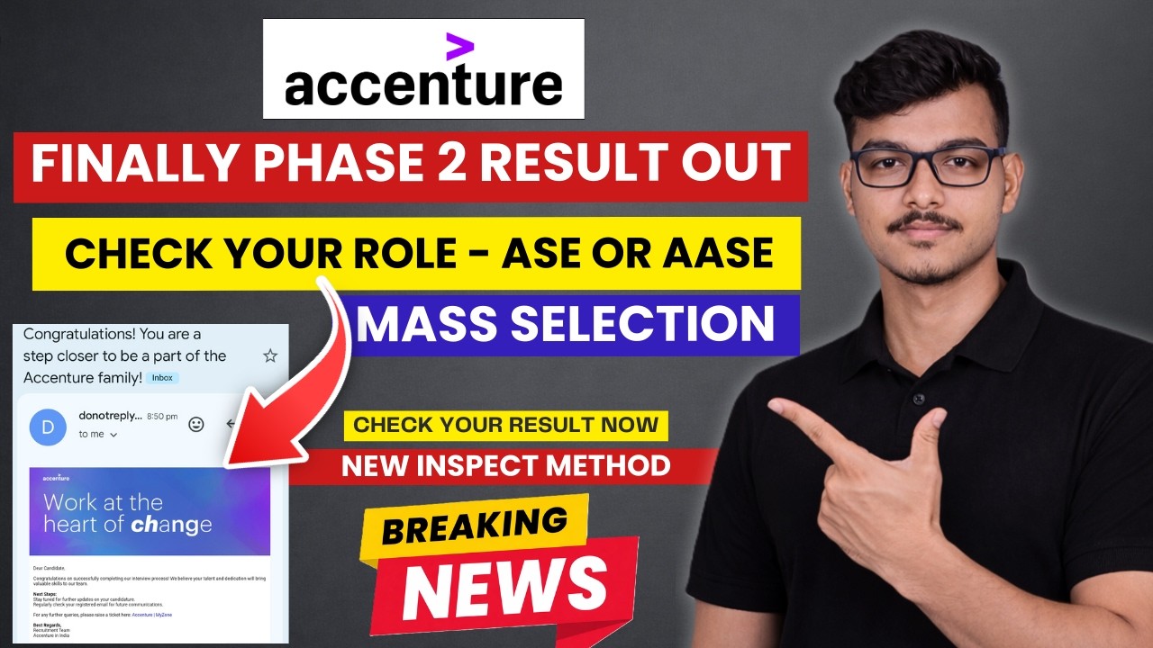 🔴 LIVE | accenture phase 2 results | Accenture interview results | accenture congratulations mail