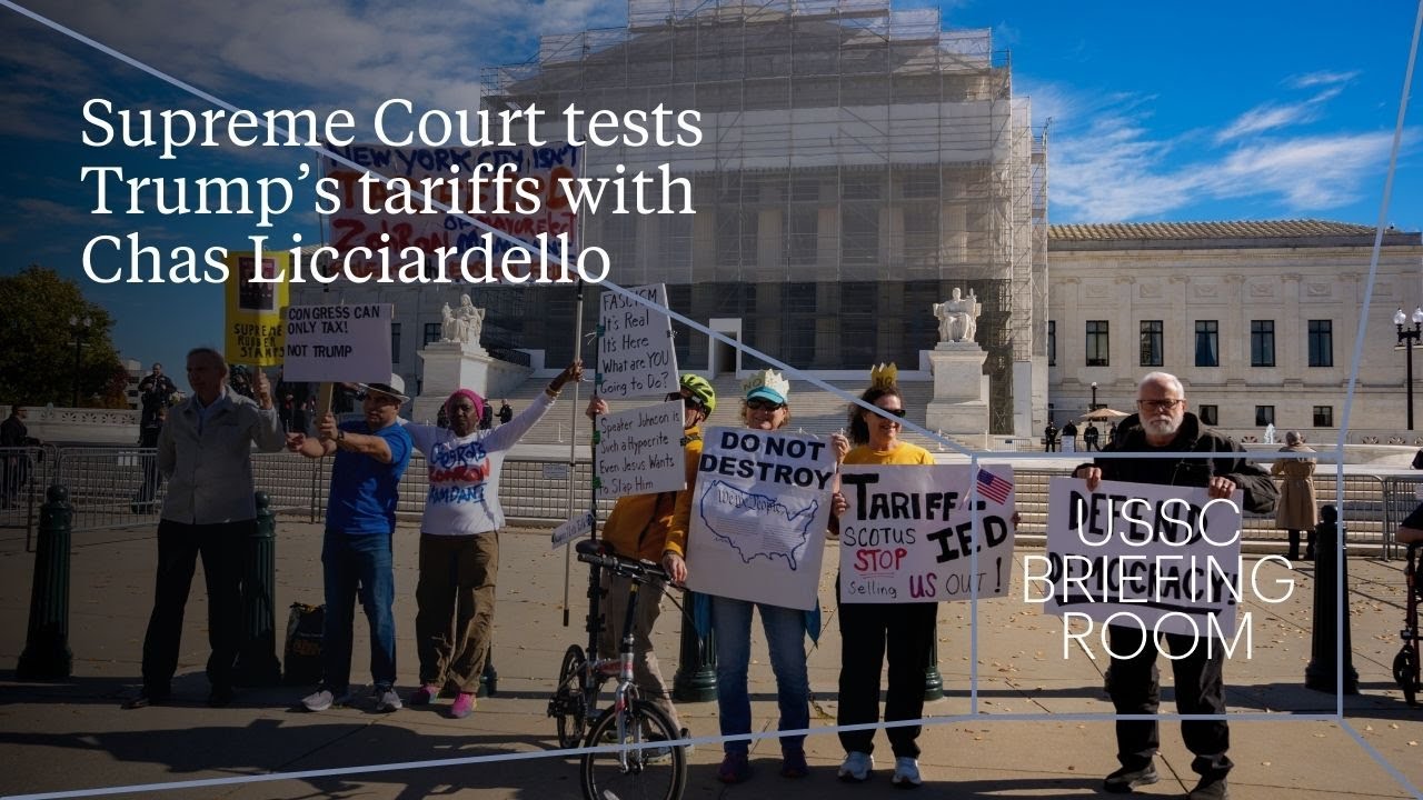 Supreme Court tests Trump’s tariffs – with Chas Licciardello