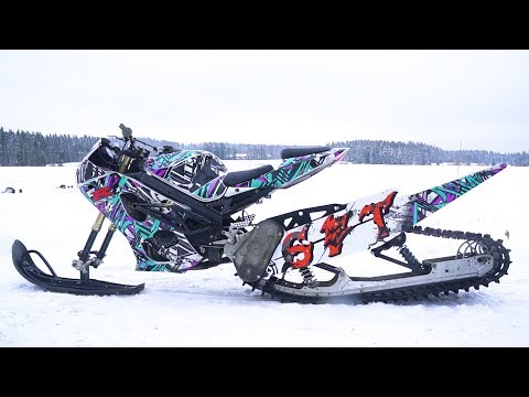 Suzuki 1000cc GSX-R Snow Bike 170HP!