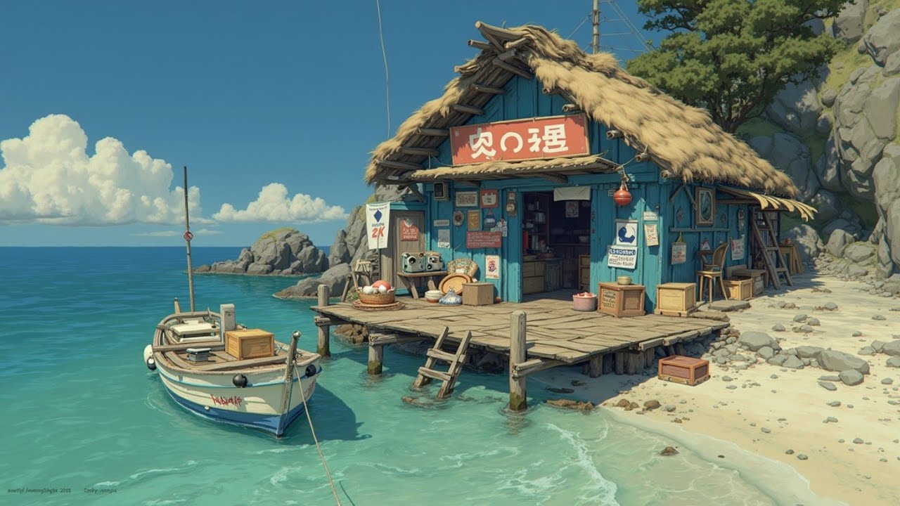 Lofi Hip Hop Mix: Расслабляющие Биты Солнечного Пляжного Кафе – Отдохните и Сбегите в Рай.