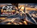 f-22 raptor in action – refueling & epic heritage flight tracker