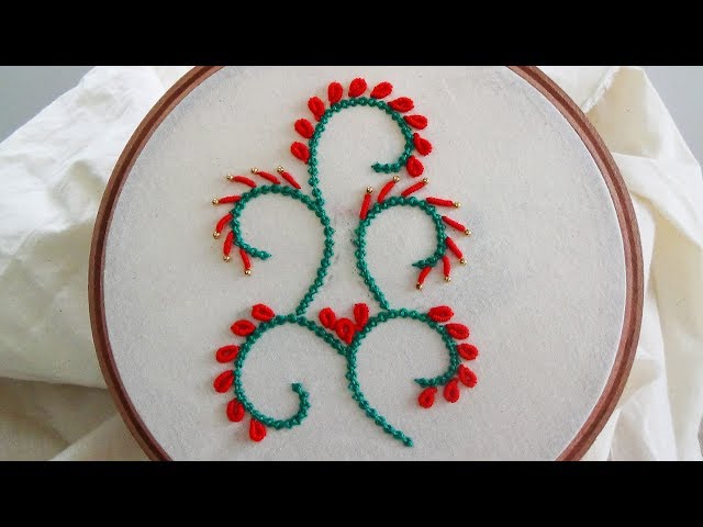 Hand Embroidery: Palestrina Stitch