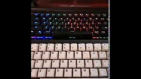 Usb keyboard on retro computer key map demo for coco