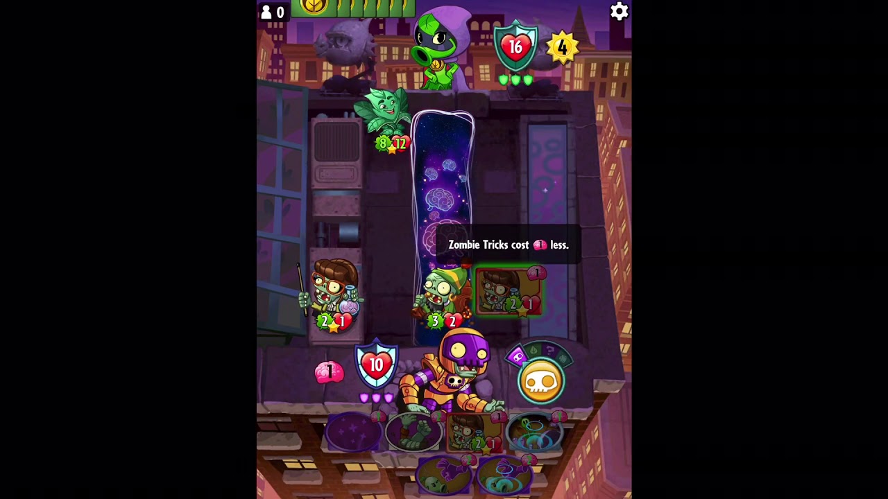 Running out of cards on turn 4. (PvZ Heroes)