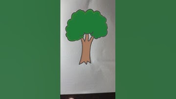How to draw tree 😱 easy simple #art #tree #shorts #drawing #tutorial