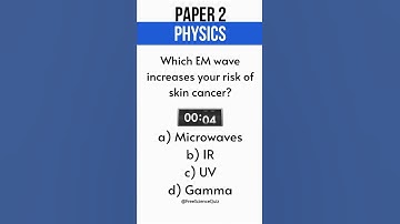 GCSE Physics Paper 2 [Em Waves] Science Quiz Question 105 #Shorts
