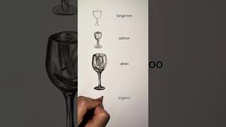 how to draw a wine glass 😳😱 #shorts