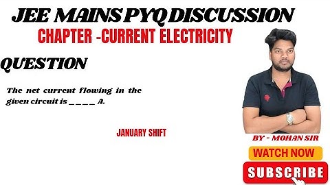 The net current flowing in the given circuit is ____ A.#jeemainsphysics#jeemainsphysics #jeeproblems