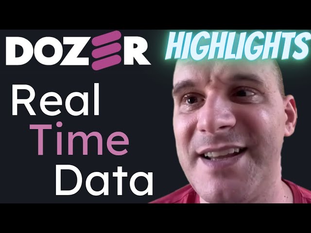 Dozer Founder Interview Highlights | Real-time Data Apps