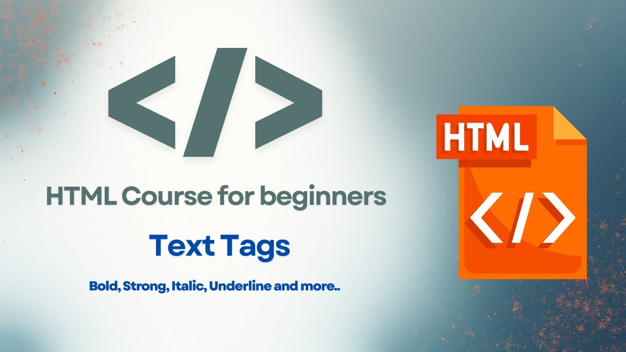 Common HTML Tags for Text Emphasis and Formatting - YouTube