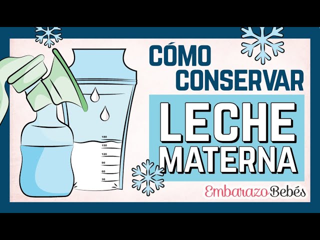 En qué recipiente se conserva la leche materna?