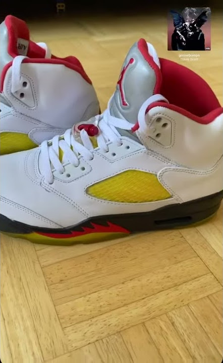 Aged jordan 5 Fire red 2020