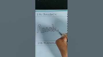 Drawing "Annabelle" Next?? 🙌🥰❤️ #shorts #drawing #satisfying  #art #creative #name #caliography