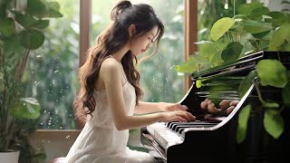 Soothing Rain Sounds with Gentle Piano ☔ 🎹: Relaxation Music for Sleep & Study 🎶