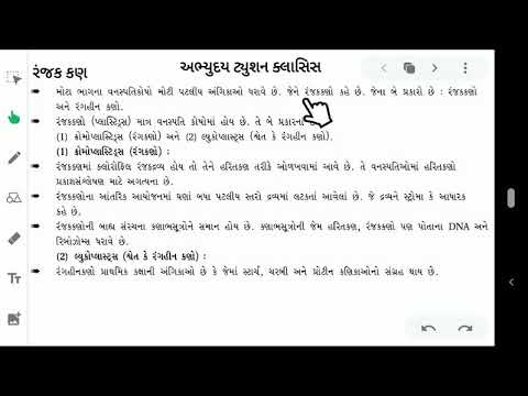 ધોરણ 9 વિજ્ઞાન પ્રકરણ 5 - રંજક કણ અને રસધાની _ સારાંશ ! પ્રકરણ પૂર્ણ !!