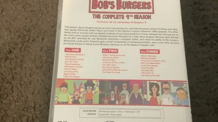 DVD Review #36: Bobs Burgers Season 9 (2022) Austr...