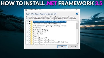 .NET Framework 3.5 - Hoe installeer ik het op Windows 11?